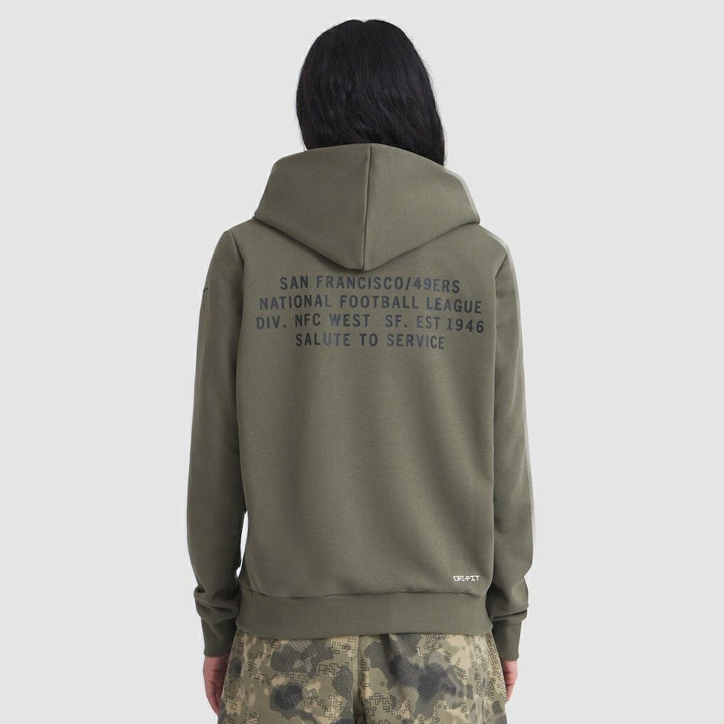 San Francisco 49ers Nike Women's 2025 Salute to Service Sideline Standard Issue Dri-FIT Hoodie