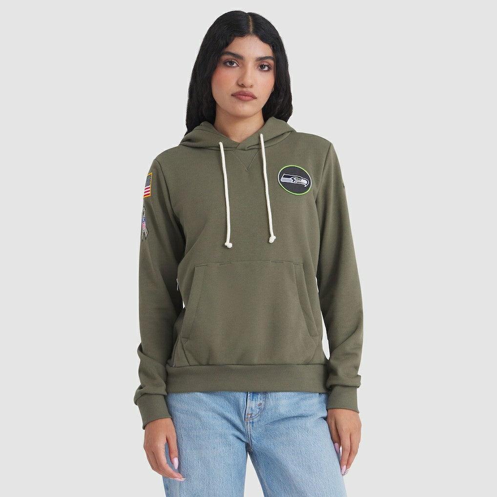Seattle Seahawks Nike Women's 2025 Salute to Service Sideline Standard Issue Dri-FIT Hoodie
