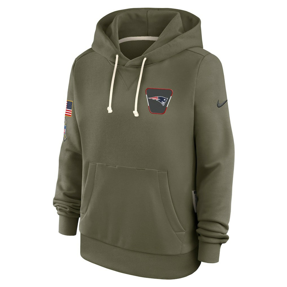 New England Patriots Nike Women's 2025 Salute to Service Sideline Standard Issue Dri-FIT Hoodie