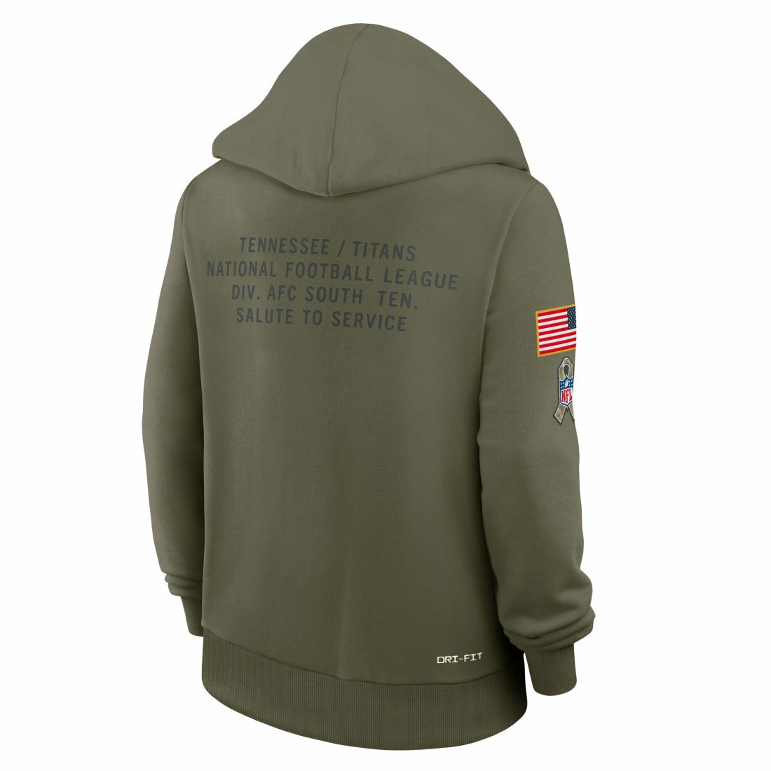 Tennessee Titans Nike Women's 2025 Salute to Service Sideline Standard Issue Dri-FIT Hoodie