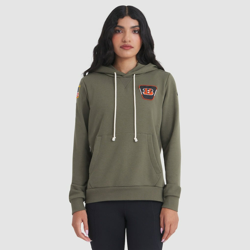 Cincinnati Bengals Nike Women's 2025 Salute to Service Sideline Standard Issue Dri-FIT Hoodie