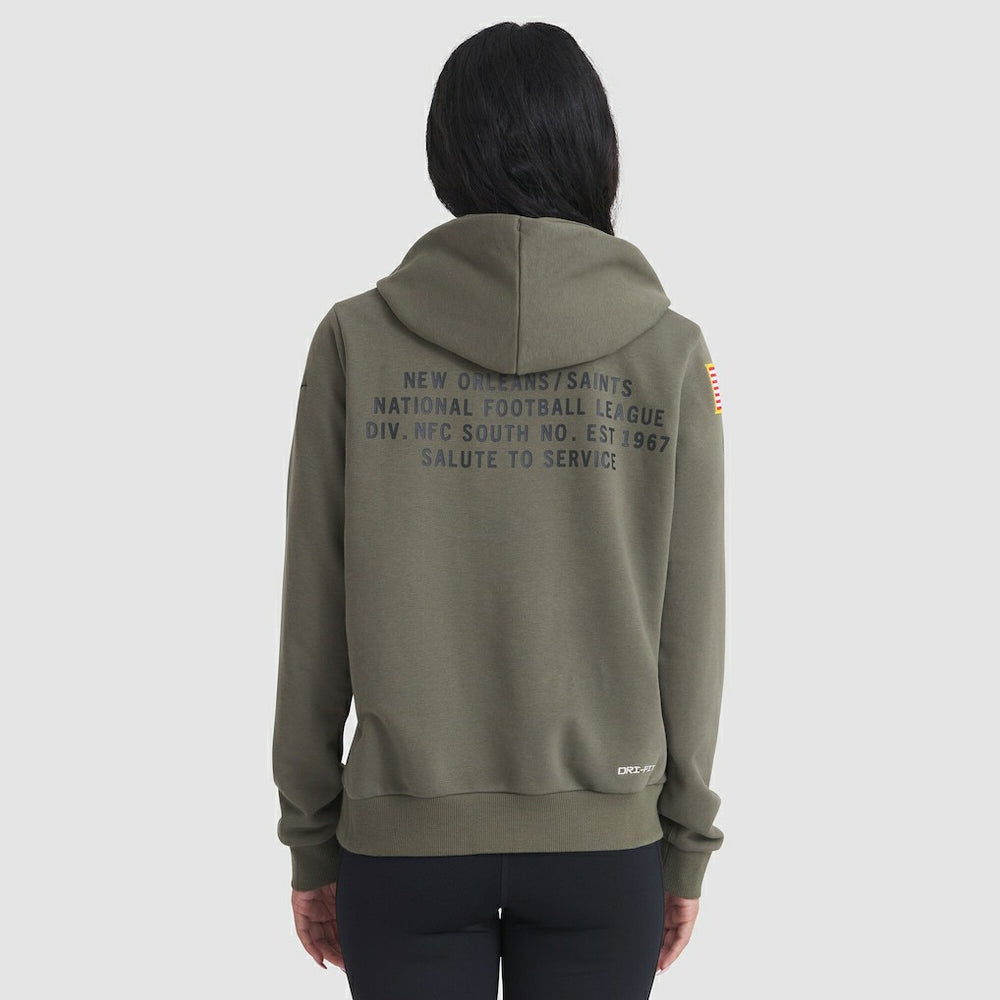New Orleans Saints Nike Women's 2025 Salute to Service Sideline Standard Issue Dri-FIT Hoodie