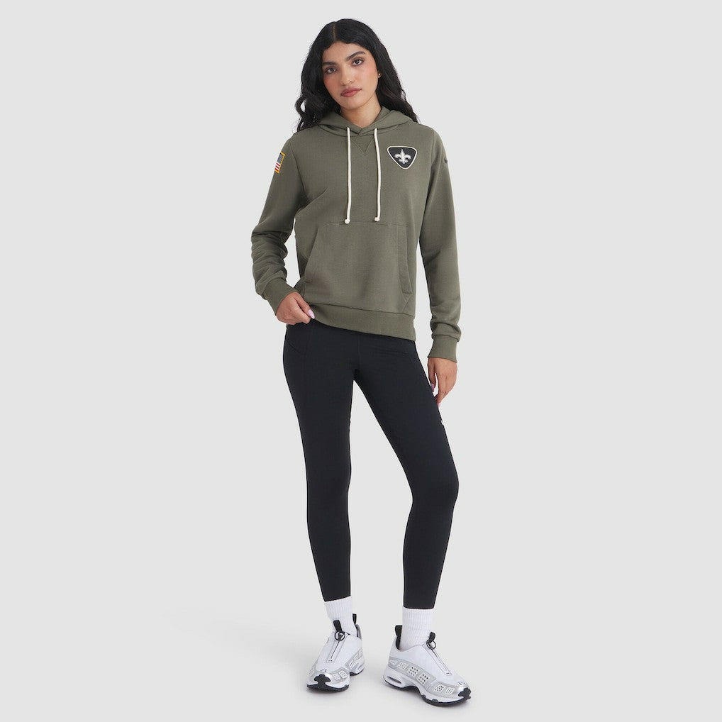 New Orleans Saints Nike Women's 2025 Salute to Service Sideline Standard Issue Dri-FIT Hoodie