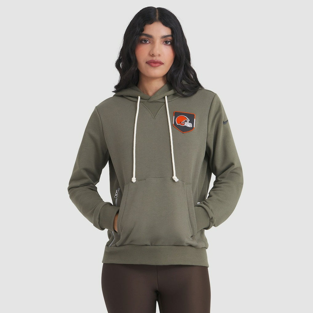 Cleveland Browns Nike Women's 2025 Salute to Service Sideline Standard Issue Dri-FIT Hoodie