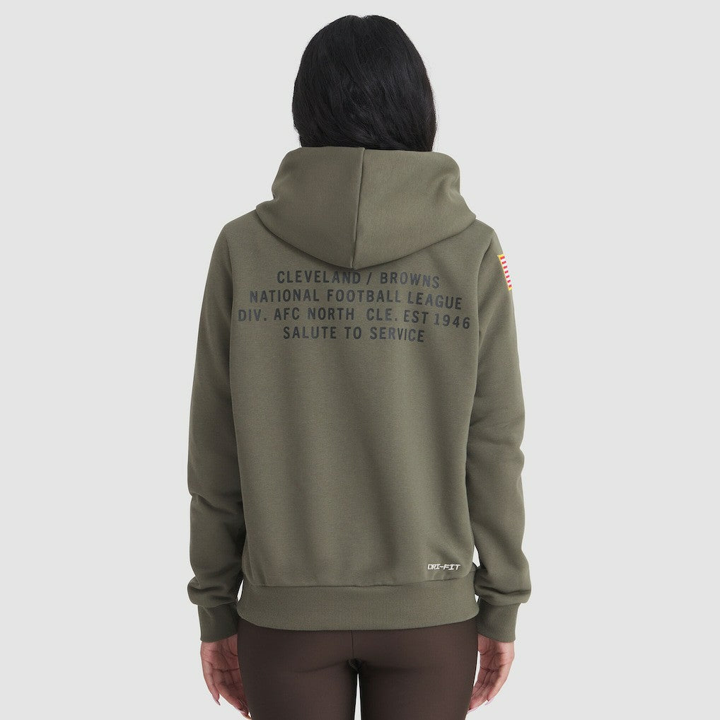Cleveland Browns Nike Women's 2025 Salute to Service Sideline Standard Issue Dri-FIT Hoodie
