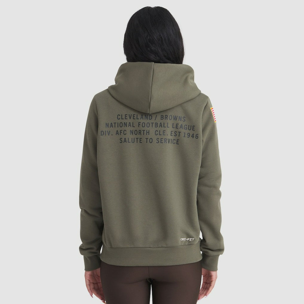 Cleveland Browns Nike Women's 2025 Salute to Service Sideline Standard Issue Dri-FIT Hoodie