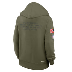 Dallas Cowboys Nike Women's 2025 Salute to Service Sideline Standard Issue Dri-FIT Hoodie