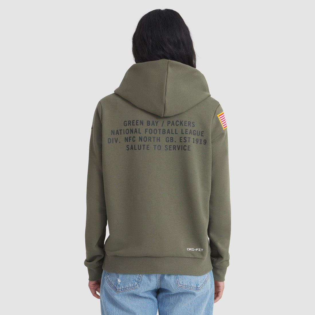 Green Bay Packers Nike Women's 2025 Salute to Service Sideline Standard Issue Dri-FIT Hoodie
