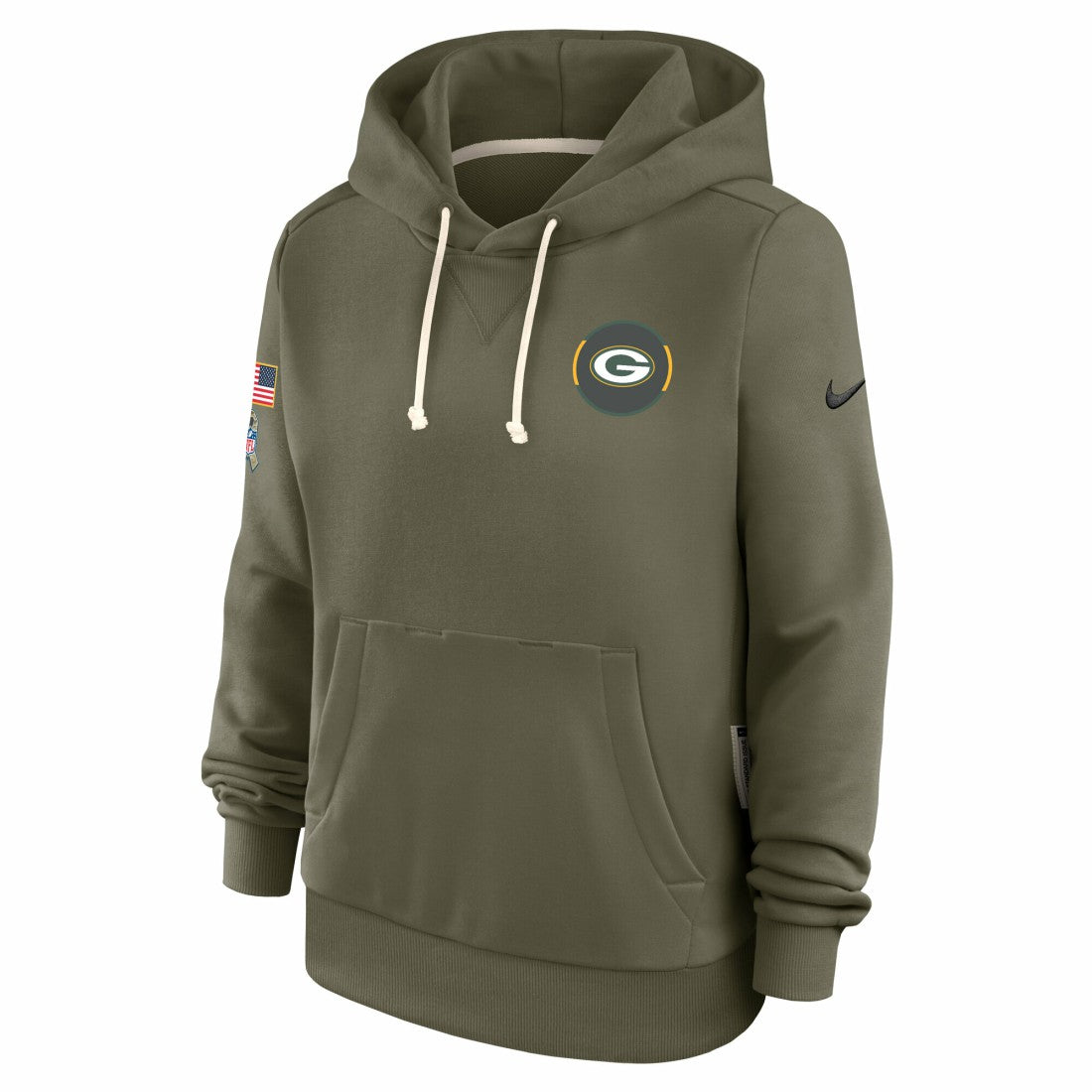 Green Bay Packers Nike Women's 2025 Salute to Service Sideline Standard Issue Dri-FIT Hoodie