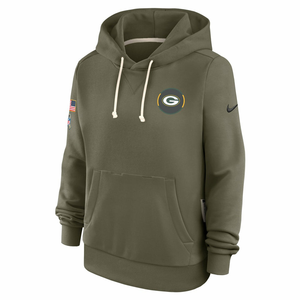 Green Bay Packers Nike Women's 2025 Salute to Service Sideline Standard Issue Dri-FIT Hoodie
