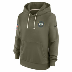 Green Bay Packers Nike Women's 2025 Salute to Service Sideline Standard Issue Dri-FIT Hoodie