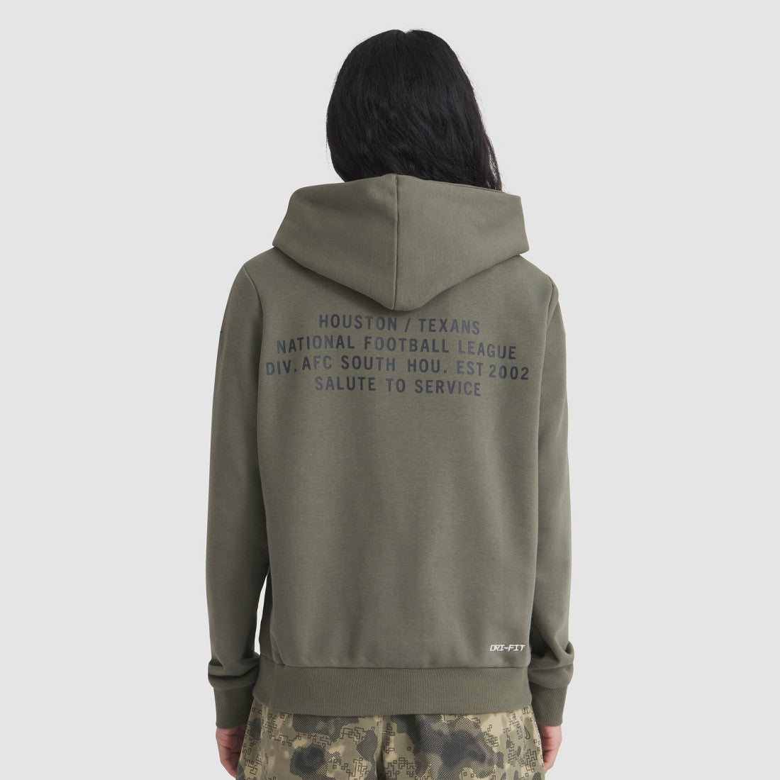 Houston Texans Nike Women's 2025 Salute to Service Sideline Standard Issue Dri-FIT Hoodie