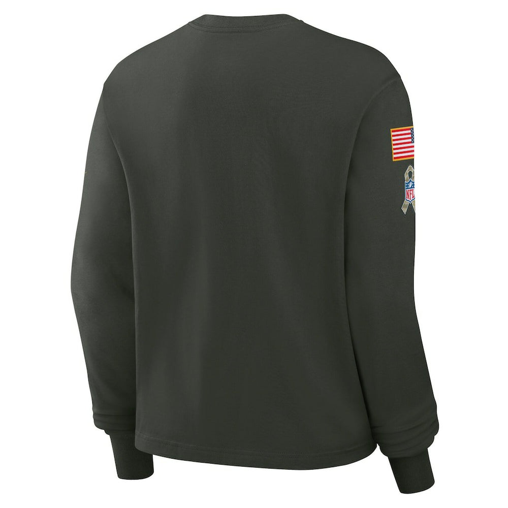 Baltimore Ravens Nike Women's 2025 Salute to Service Sideline Dri-FIT Long Sleeve T-Shirt
