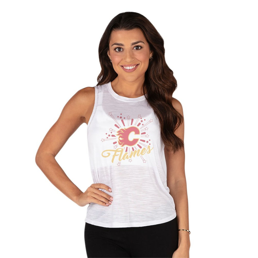 Calgary Flames Concepts Sport Women's Infuse Knit Tank Top Discount