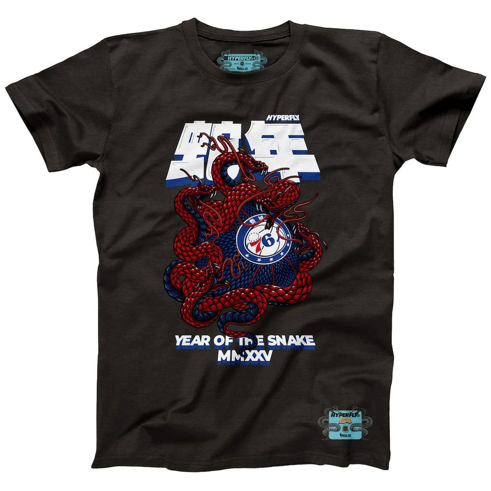 Philadelphia 76ers NBALab x Hyperfly Unisex Year of the Snake Lunar New Year Collection T-Shirt Discount