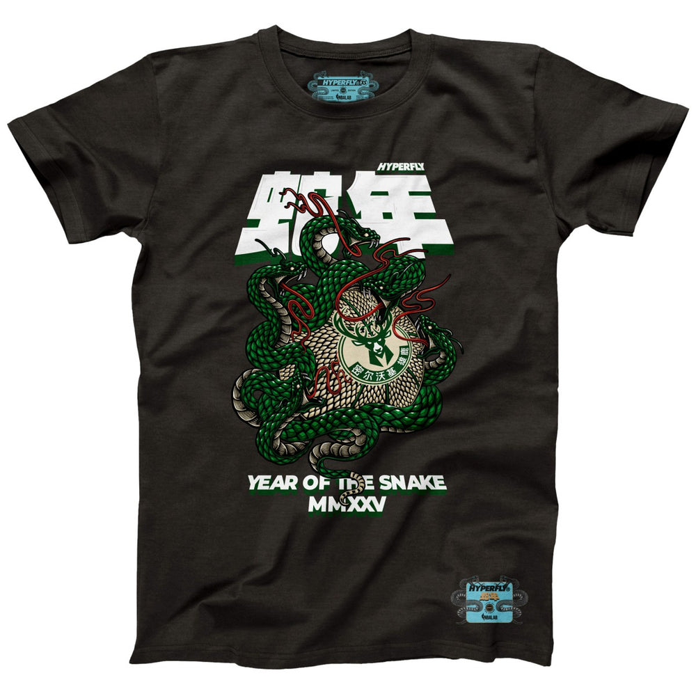 Milwaukee Bucks NBALab x Hyperfly Unisex Year of the Snake Lunar New Year Collection T-Shirt On Sale