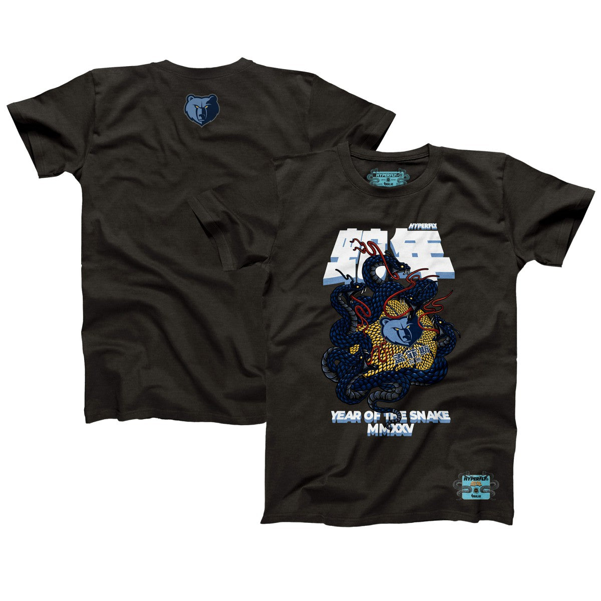 Memphis Grizzlies NBALab x Hyperfly Unisex Year of the Snake Lunar New Year Collection T-Shirt On Sale