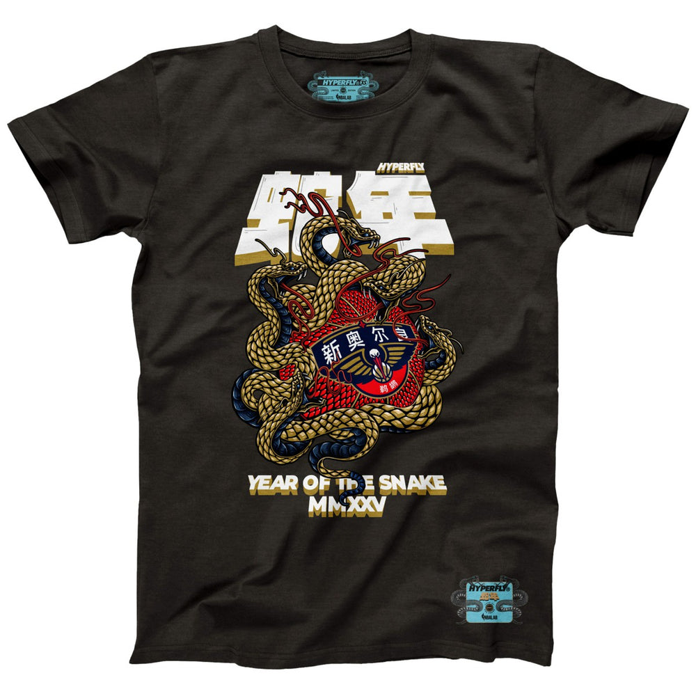 New Orleans Pelicans NBALab x Hyperfly Unisex Year of the Snake Lunar New Year Collection T-Shirt For Sale