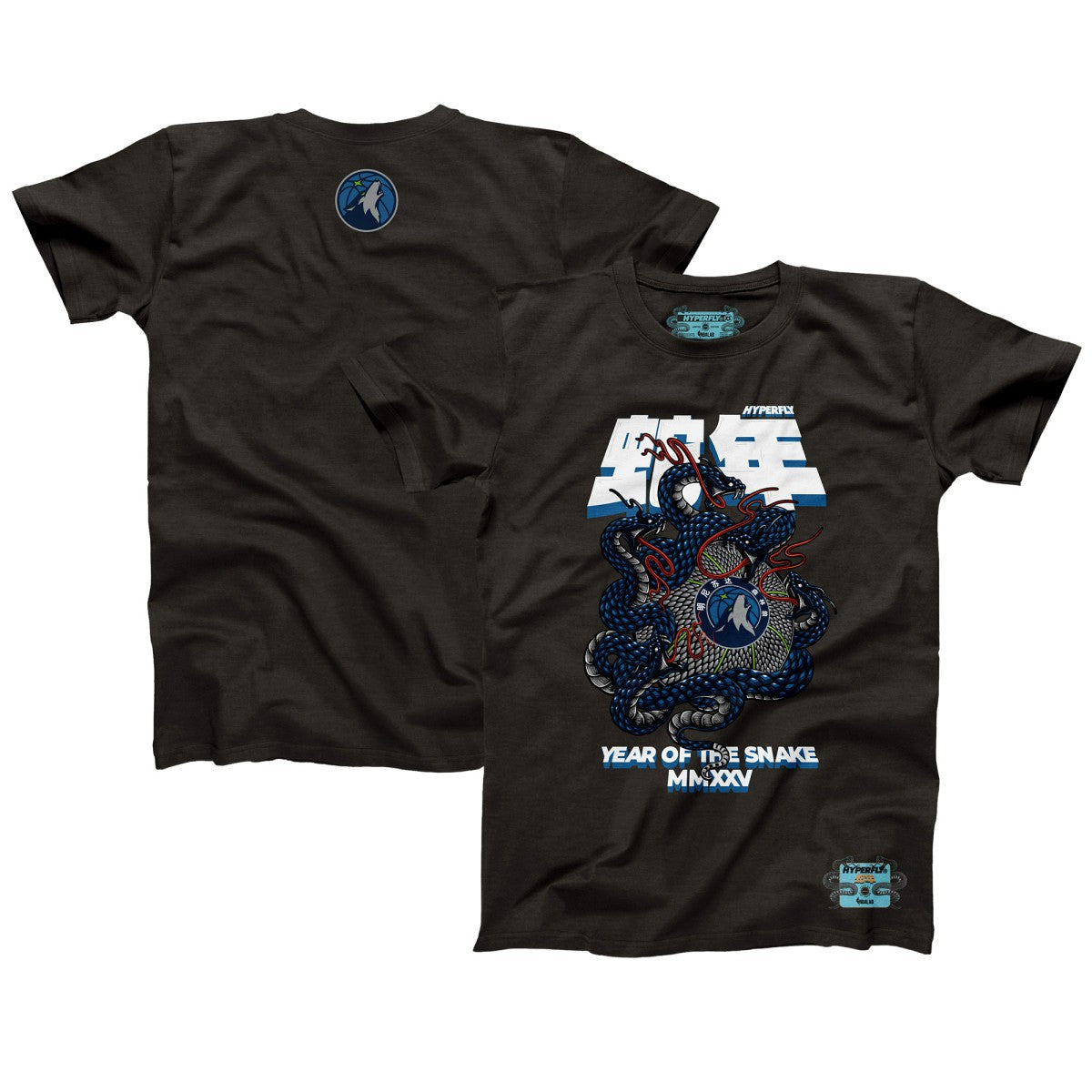 Minnesota Timberwolves NBALab x Hyperfly Unisex Year of the Snake Lunar New Year Collection T-Shirt On Sale