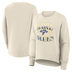 St. Louis Blues Fanatics Women's Oversized Vintage Slice Pullover Sweatshirt Sale