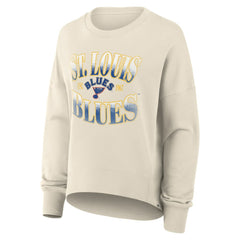 St. Louis Blues Fanatics Women's Oversized Vintage Slice Pullover Sweatshirt Sale