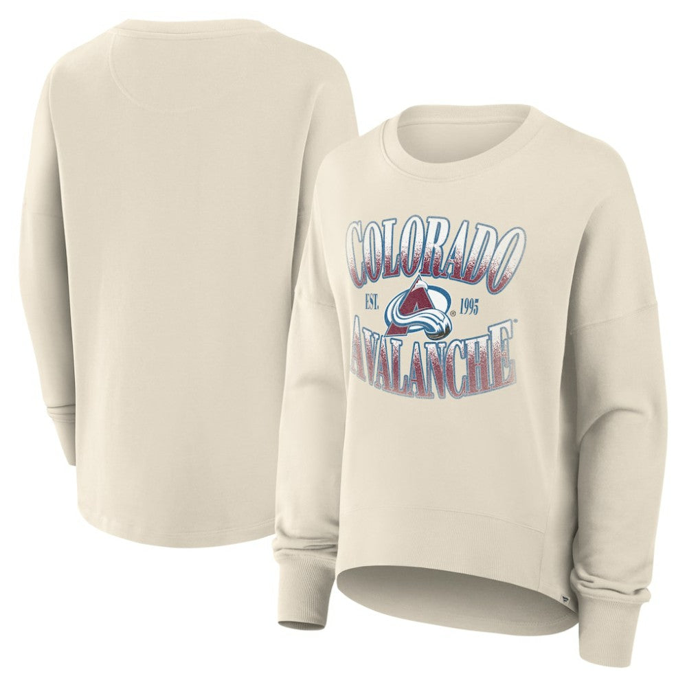 Colorado Avalanche Fanatics Women's Oversized Slice Pullover Sweatshirt For Sale