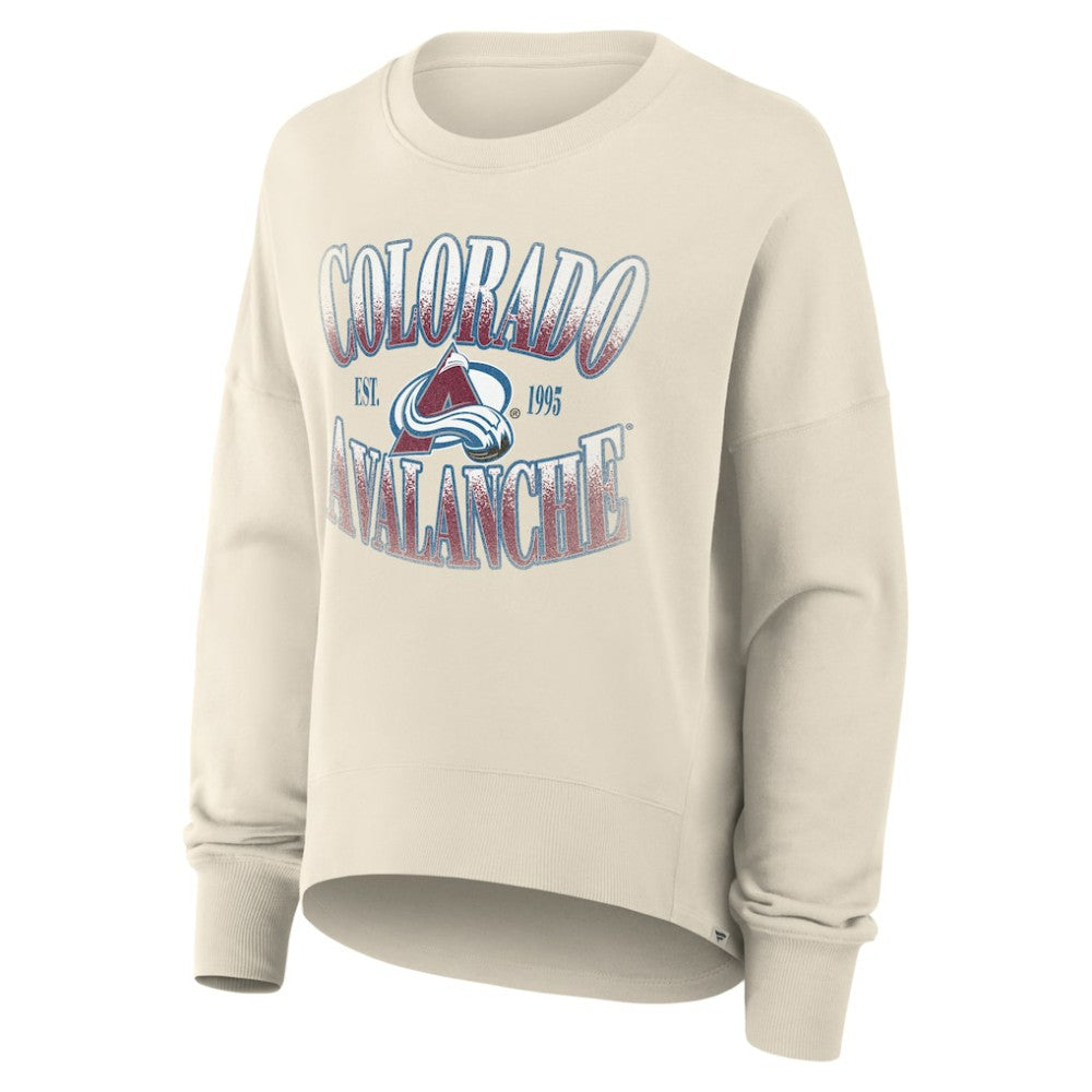 Colorado Avalanche Fanatics Women's Oversized Slice Pullover Sweatshirt For Sale
