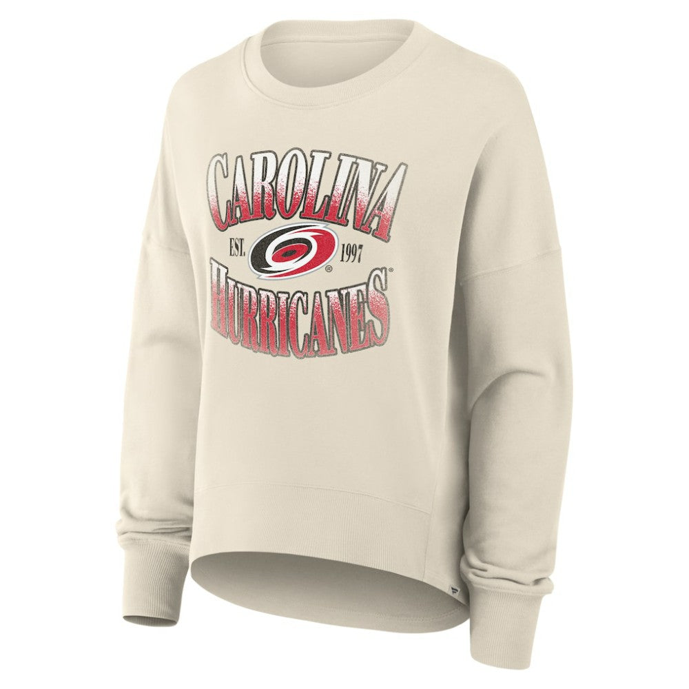 Carolina Hurricanes Fanatics Women's Oversized Slice Pullover Sweatshirt For Sale