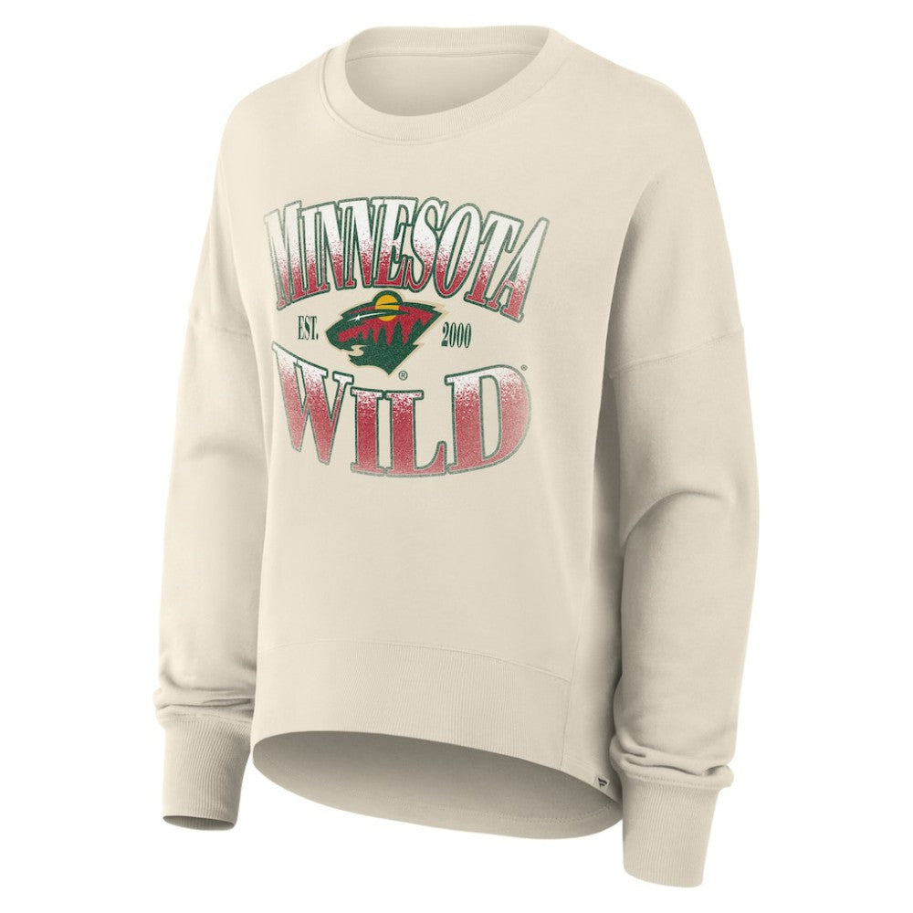 Minnesota Wild Fanatics Women's Oversized Slice Pullover Sweatshirt Online