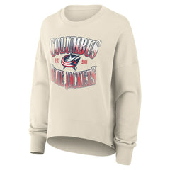 Columbus Blue Jackets Fanatics Women's Oversized Slice Pullover Sweatshirt Discount