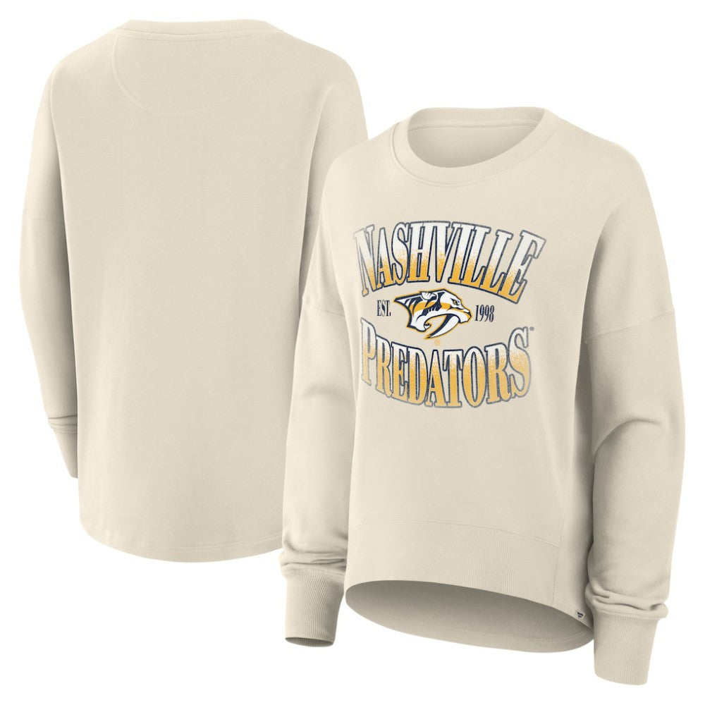 Nashville Predators Fanatics Women's Oversized Slice Pullover Sweatshirt Discount
