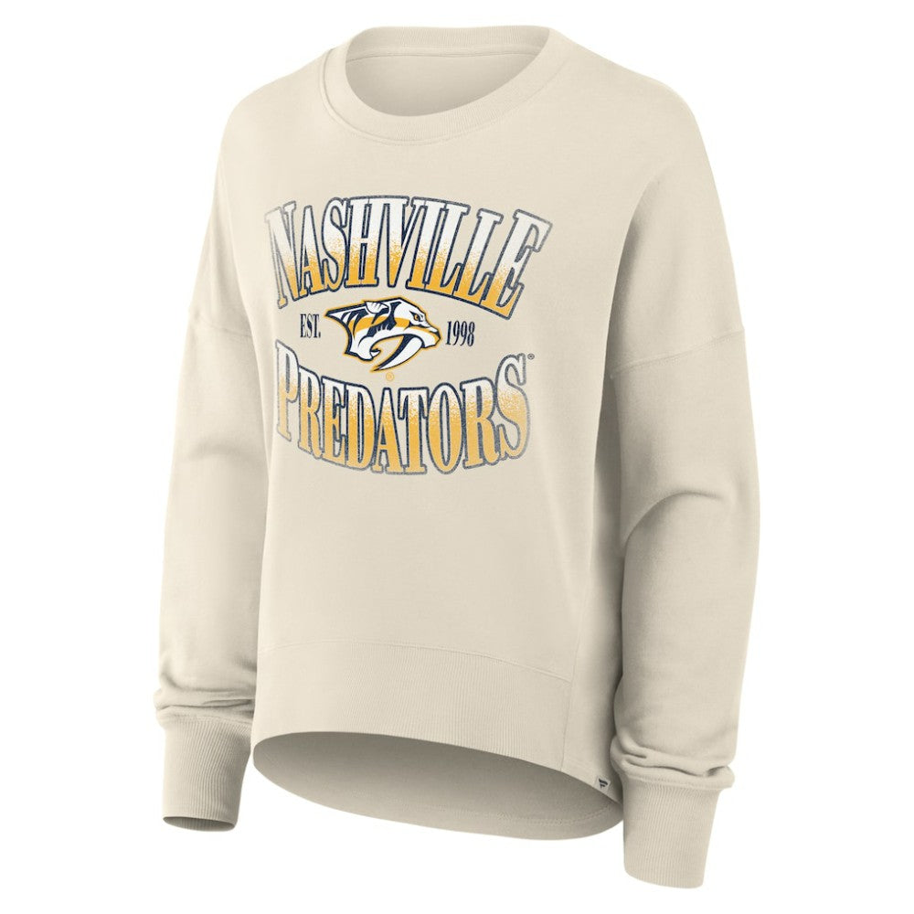 Nashville Predators Fanatics Women's Oversized Slice Pullover Sweatshirt Discount