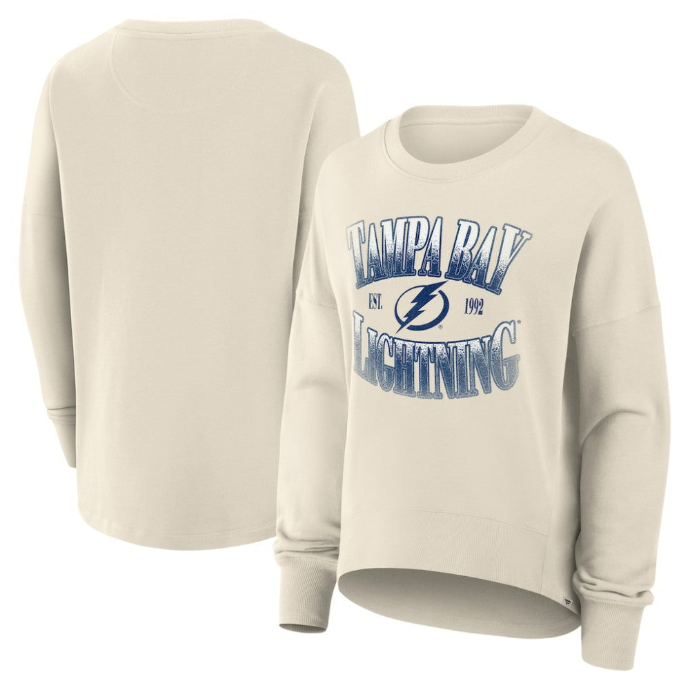 Tampa Bay Lightning Fanatics Women's Oversized Slice Pullover Sweatshirt Online