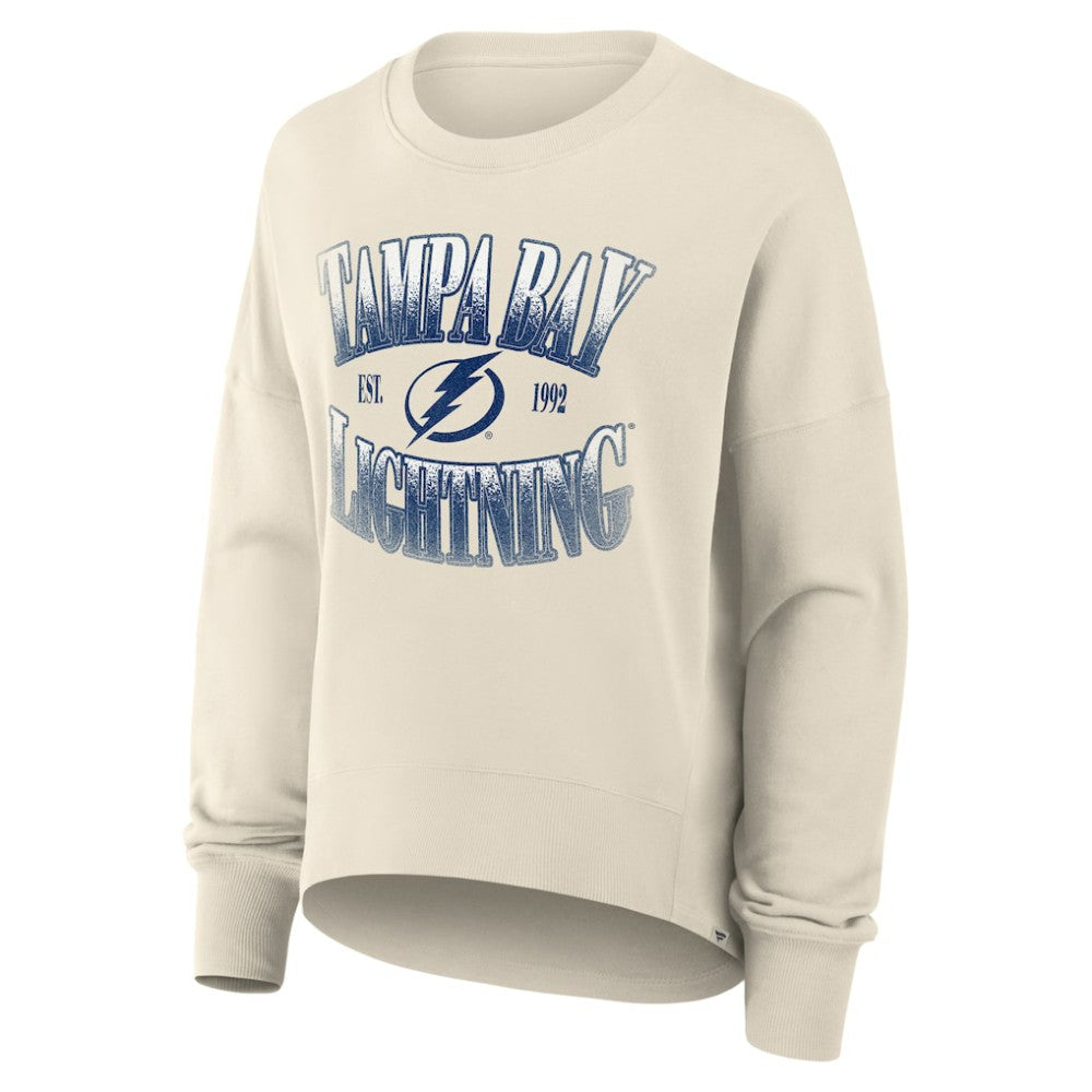 Tampa Bay Lightning Fanatics Women's Oversized Slice Pullover Sweatshirt Online