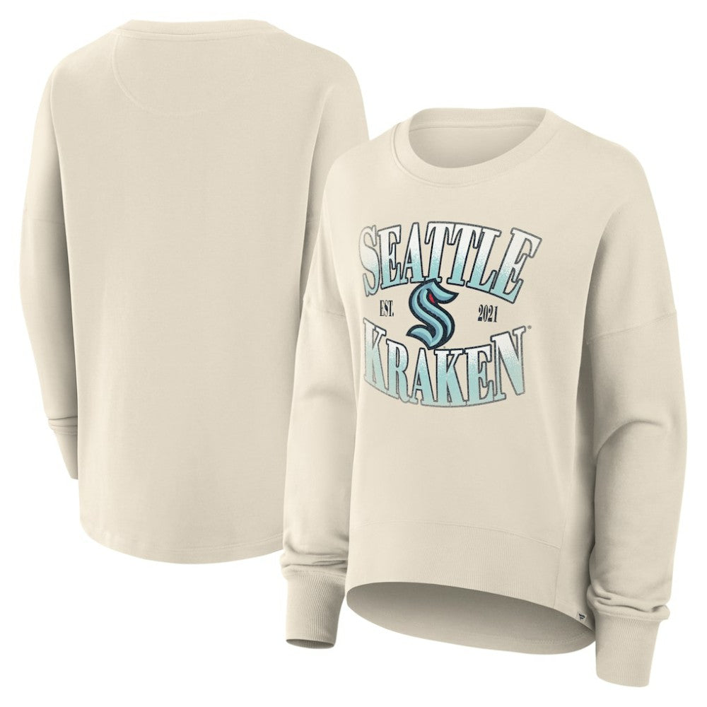 Seattle Kraken Fanatics Women's Oversized Slice Pullover Sweatshirt Outlet