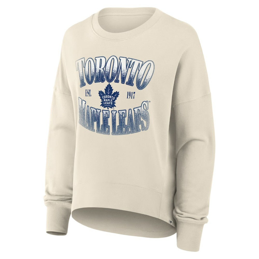 Toronto Maple Leafs Fanatics Women's Oversized Slice Pullover Sweatshirt For Sale