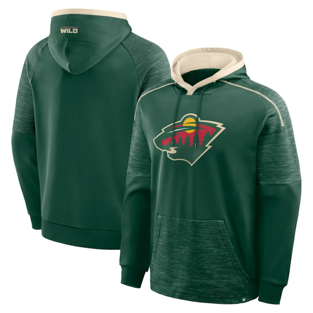 Minnesota Wild Fanatics Goaltender Defender Pullover Hoodie On Sale