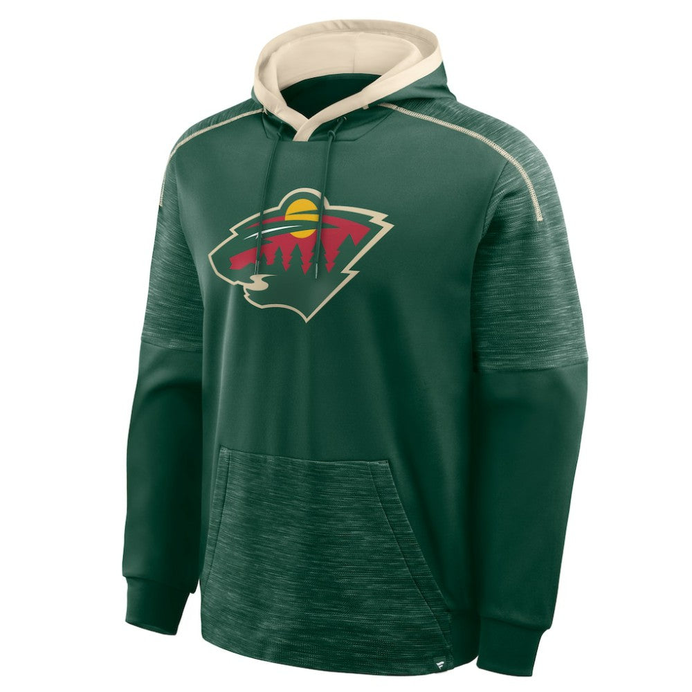 Minnesota Wild Fanatics Goaltender Defender Pullover Hoodie On Sale