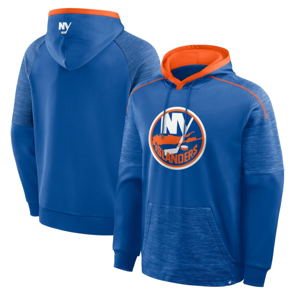 New York Islanders Fanatics Goaltender Defender Pullover Hoodie On Sale