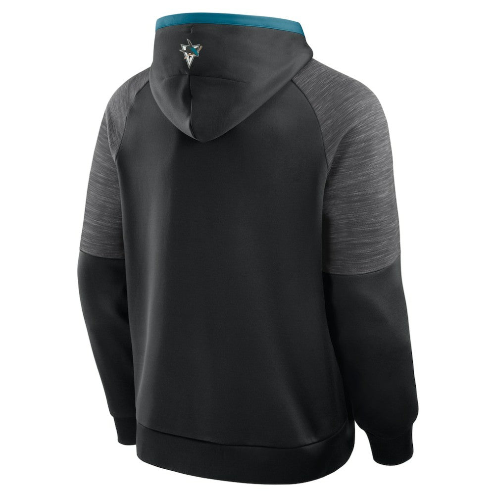 San Jose Sharks Fanatics Goaltender Defender Pullover Hoodie On Sale