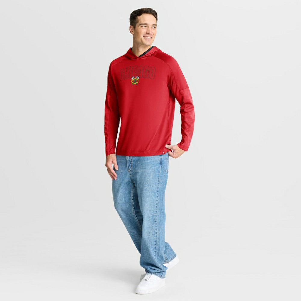 Chicago Blackhawks Fanatics Penalty Shot Long Sleeve Hoodie T-Shirt Online