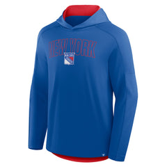 New York Rangers Fanatics Penalty Shot Long Sleeve Hoodie T-Shirt Outlet