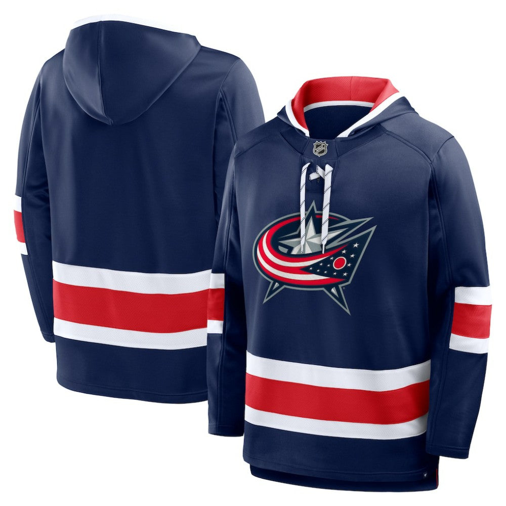Columbus Blue Jackets Fanatics Prime Time Fleece Hoodie On Sale