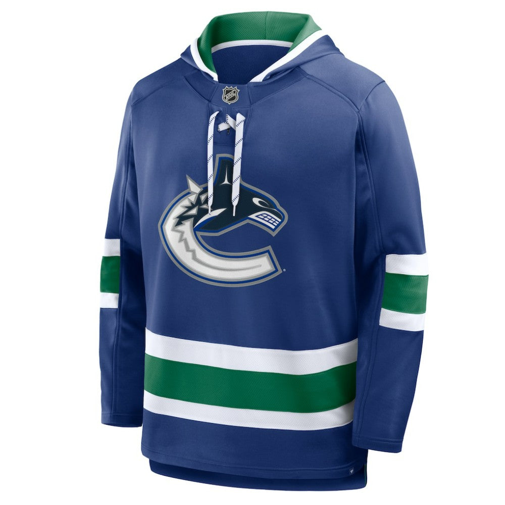 Vancouver Canucks Fanatics Prime Time Fleece Hoodie On Sale