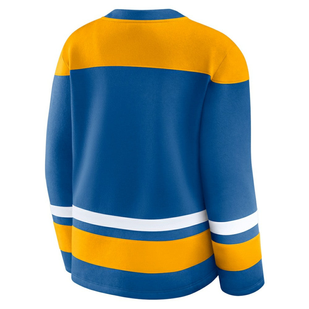 St. Louis Blues Fanatics Women's Icing Long Sleeve Lace Up Sweatshirt Discount