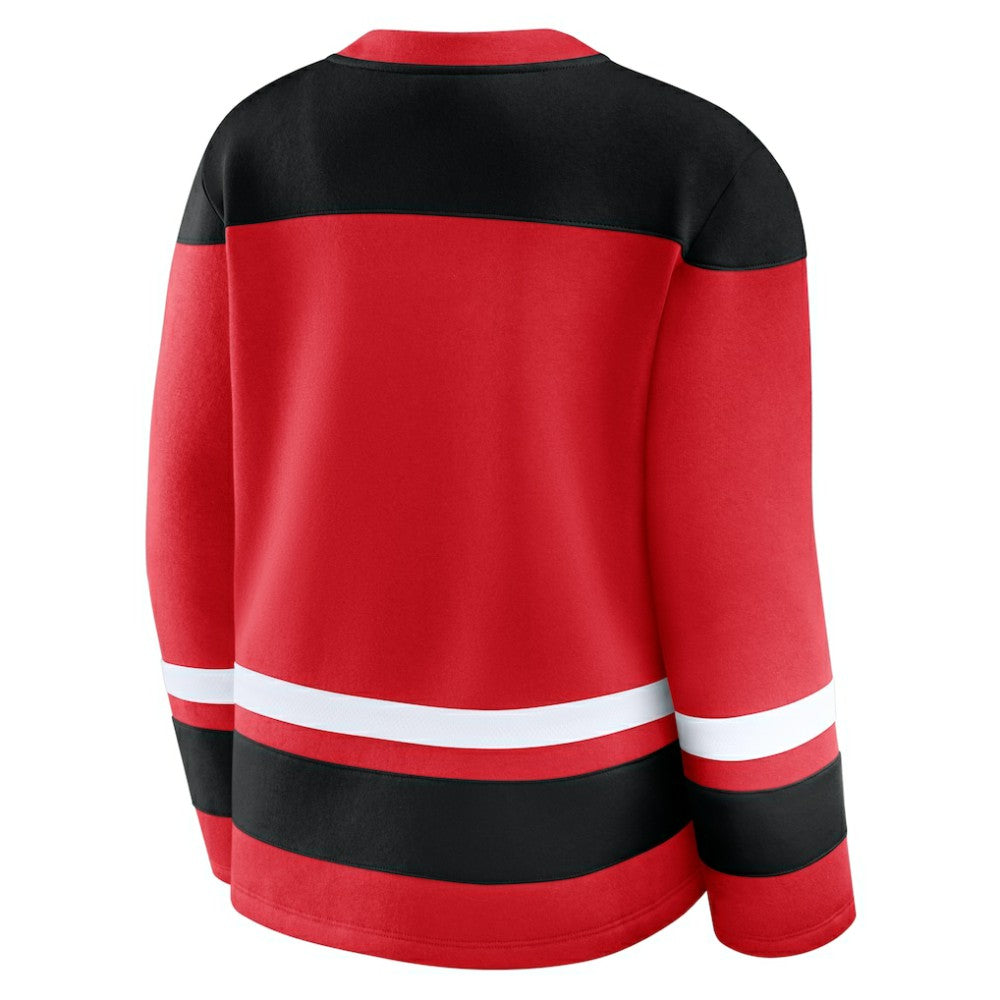 Chicago Blackhawks Fanatics Women's Icing Long Sleeve Lace Up Sweatshirt Outlet