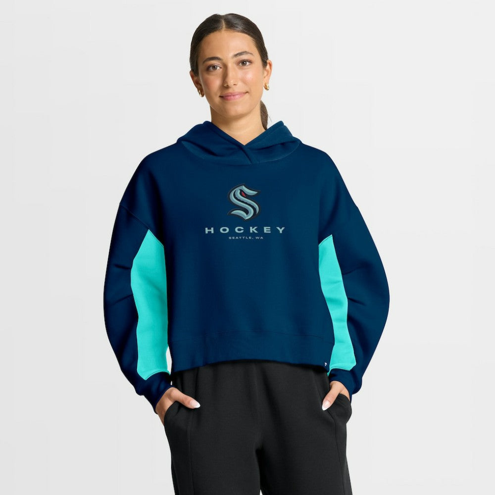 Seattle Kraken Fanatics Women's Back Check Boxy Hoodie For Sale