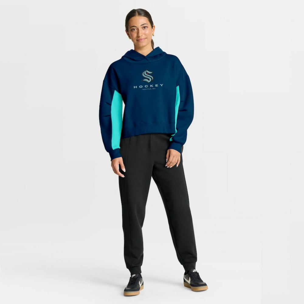Seattle Kraken Fanatics Women's Back Check Boxy Hoodie For Sale