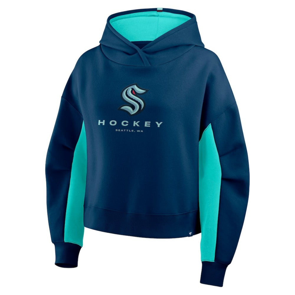 Seattle Kraken Fanatics Women's Back Check Boxy Hoodie For Sale