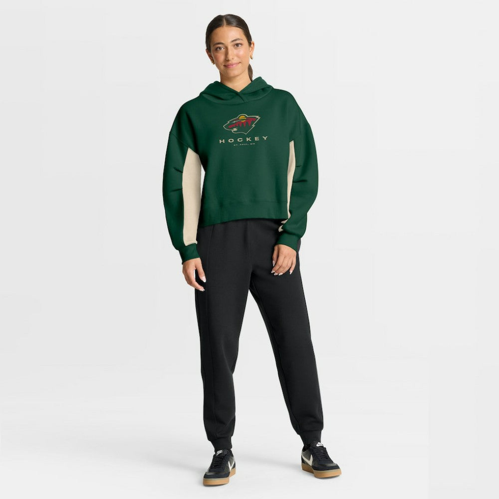 Minnesota Wild Fanatics Women's Back Check Boxy Hoodie Sale